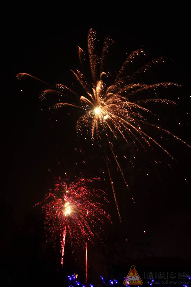 乡村庆元宵节烟花