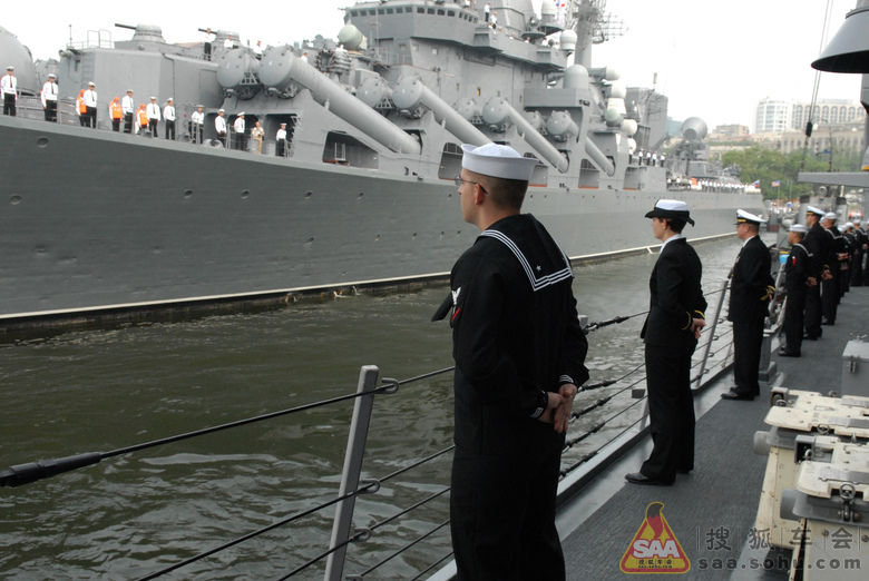 美国海军拍摄的俄国海军太平洋舰队军港海参崴