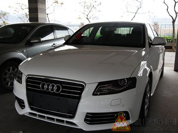 奥迪A4L提车,白车黑内帅气写真 - 奥迪A4车友