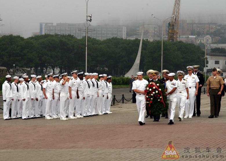 美国海军拍摄的俄国海军太平洋舰队军港海参崴
