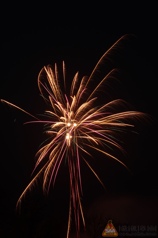 乡村庆元宵节烟花