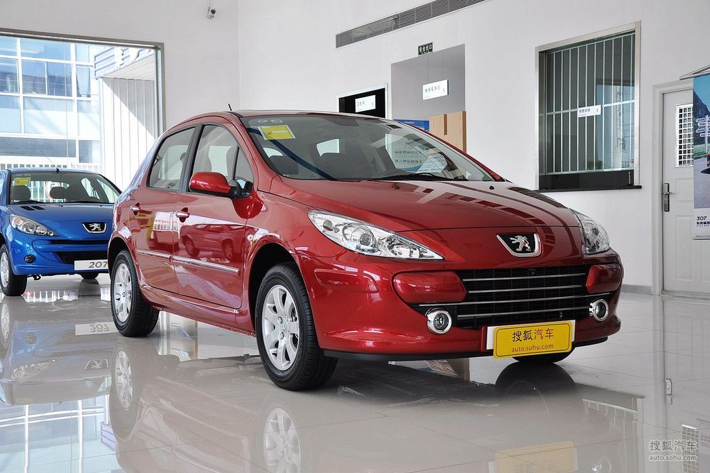 【 标致307两厢高清图片】_新波尔多红_外观_搜狐汽车网
