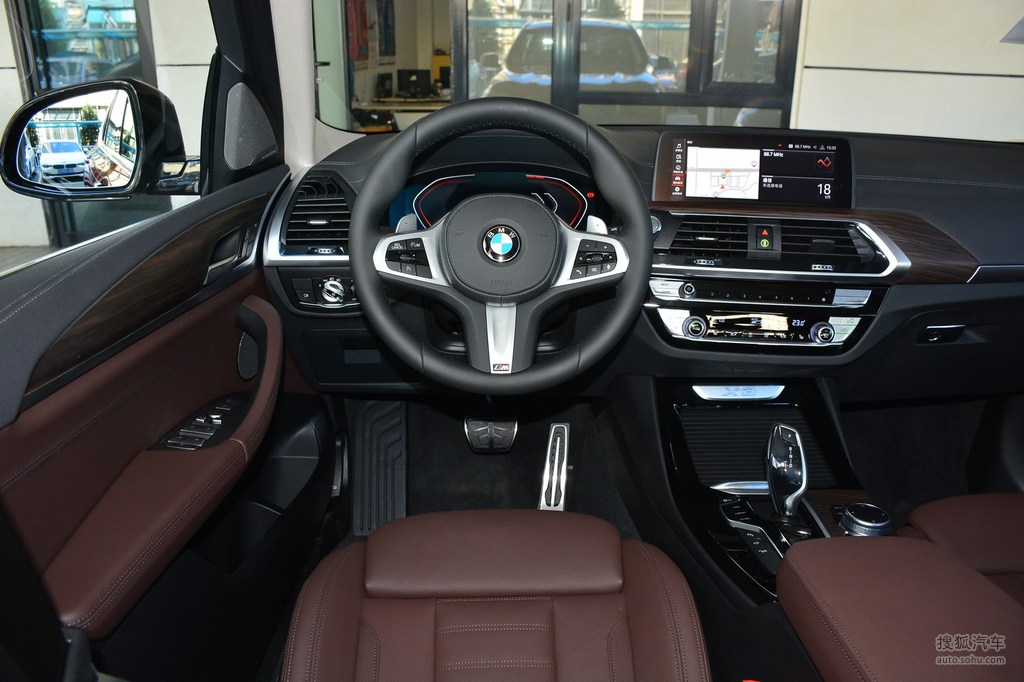 【 宝马x3高清图片】_2019款 xdrive28i m运动套装_黑色/干邑色_内饰