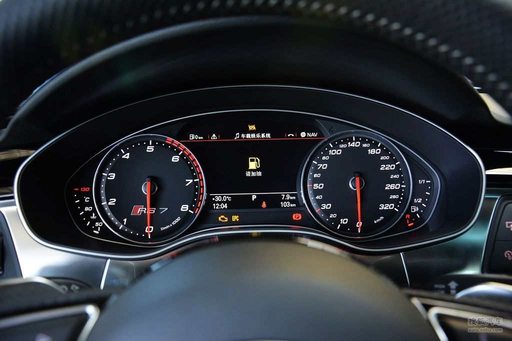 2014款奥迪rs7 sportback - 仪表板提示:支持键盘翻页 ←左 右