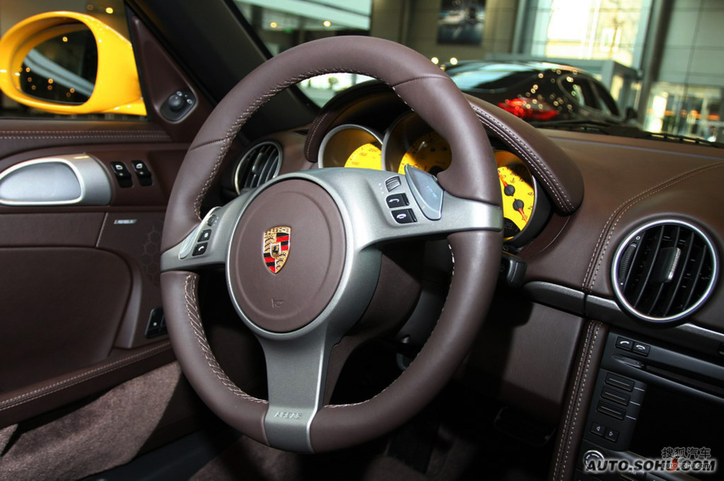 【 保时捷boxster高清图片】_沙褐色_内饰_搜狐汽车网