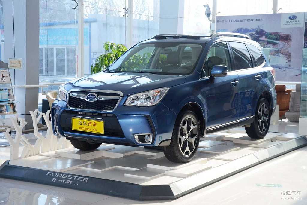 斯巴鲁森林人高清图片 拉力蓝 外观 搜狐汽车网