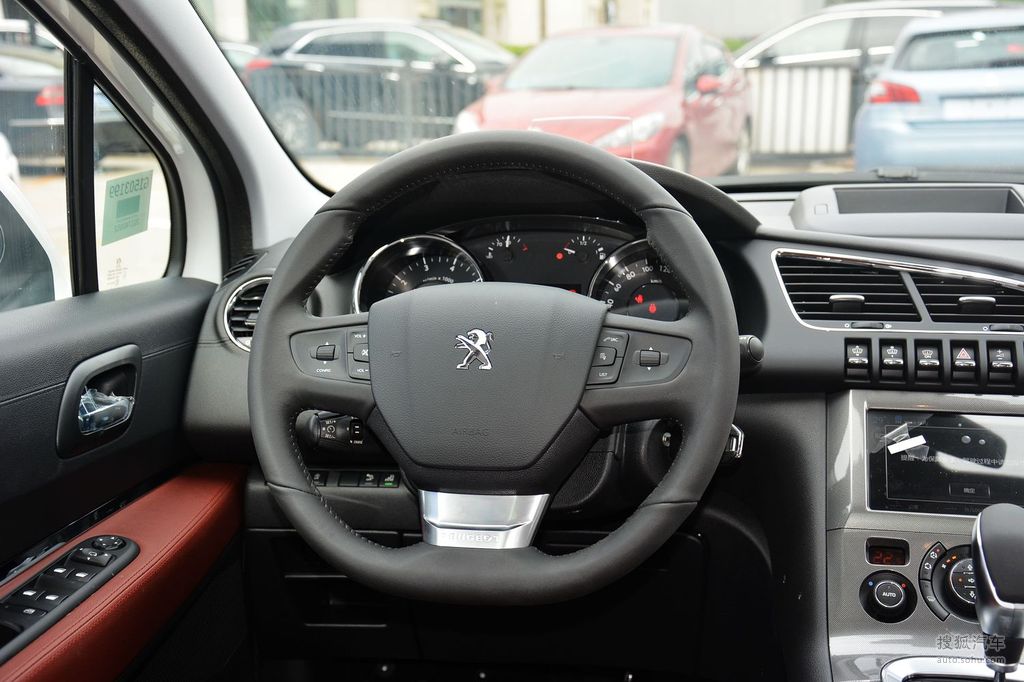 【 标致3008高清图片】_黑色/栗棕色_内饰_搜狐汽车网