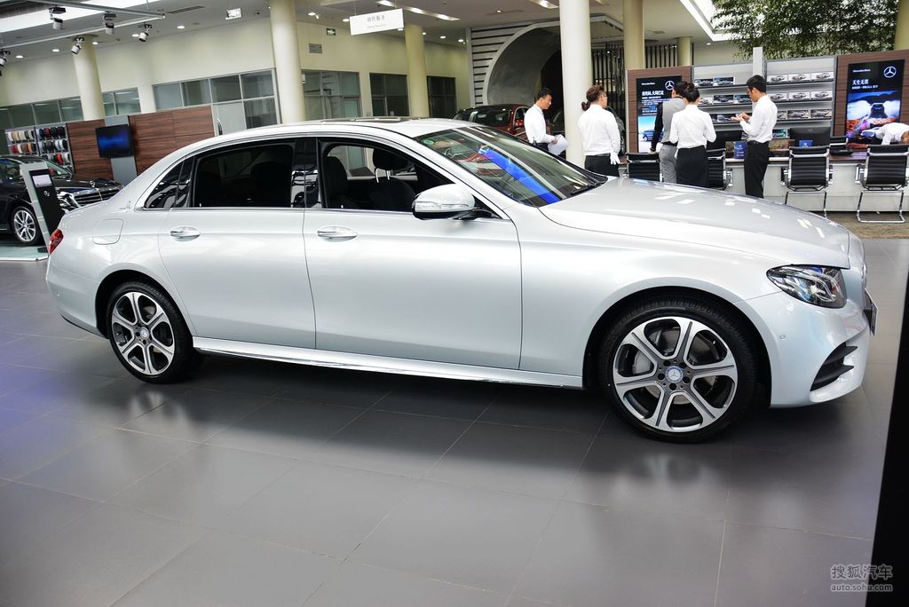 【 奔驰e级高清图片】_2016款 e 300 l 运动时尚型_铱银色_外观_搜狐
