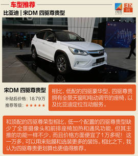   比亚迪宋DM全系导购
