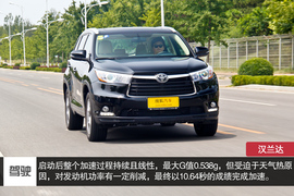   测试2015款汉兰达2.0T