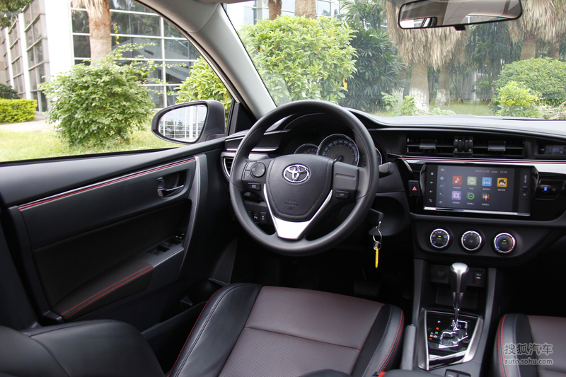 【 丰田雷凌图片】_2017款 1.2t v cvt豪华版_黑色_内饰_搜狐汽车网
