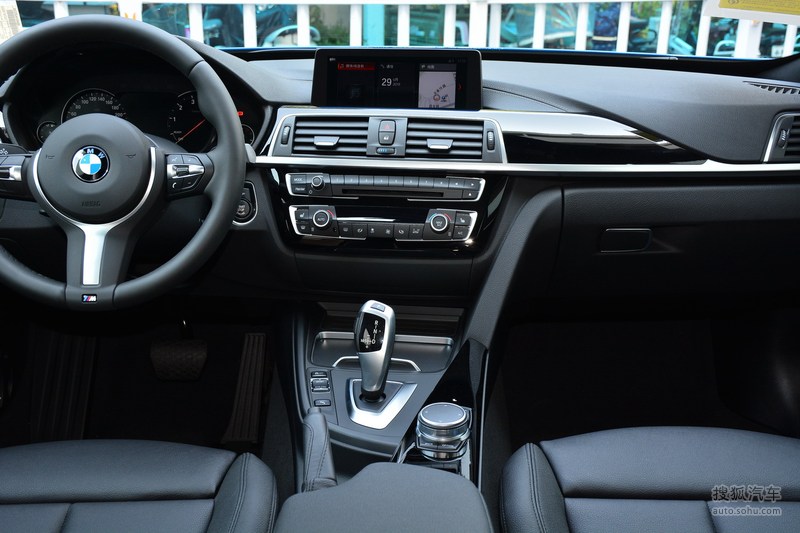 【 宝马3系gt图片】_2019款 320i m运动套装_黑色真皮_内饰_搜狐汽车